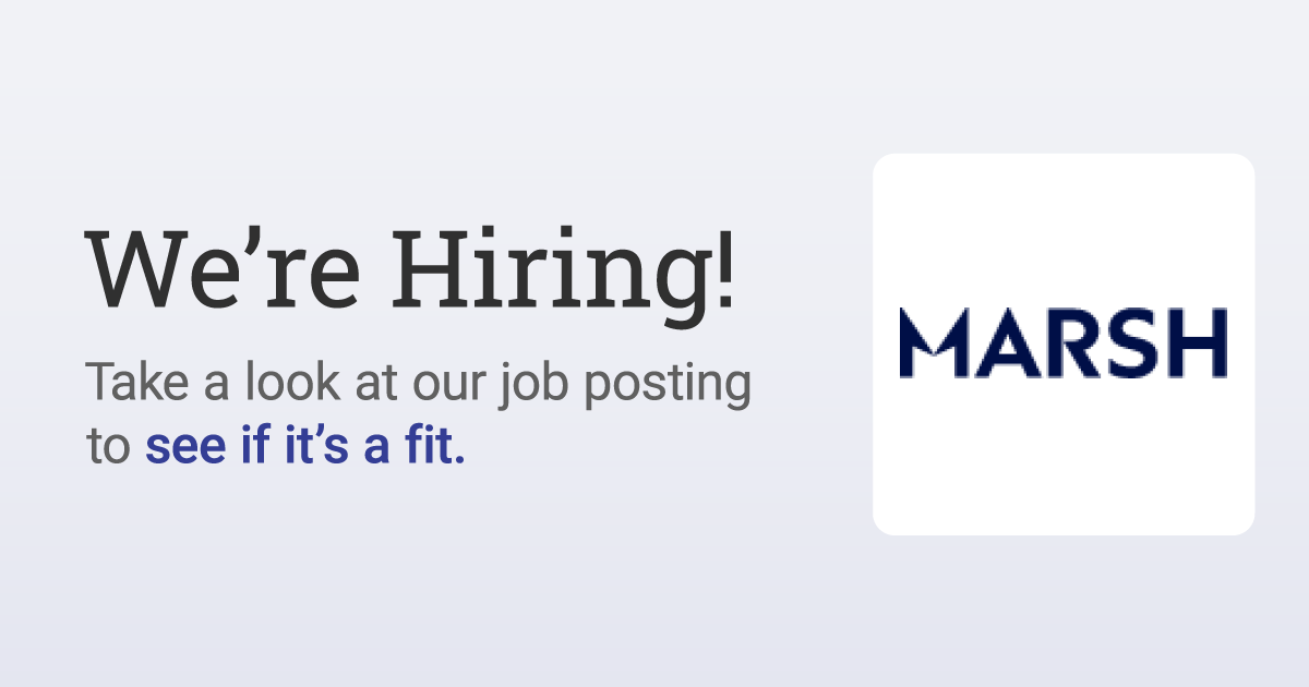 Careers at Marsh | Find Jobs Today | CareerBeacon