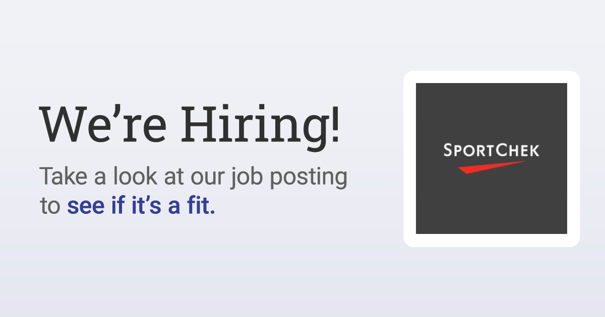 Cashier Grand Falls Windsor Job at SportChek CareerBeacon