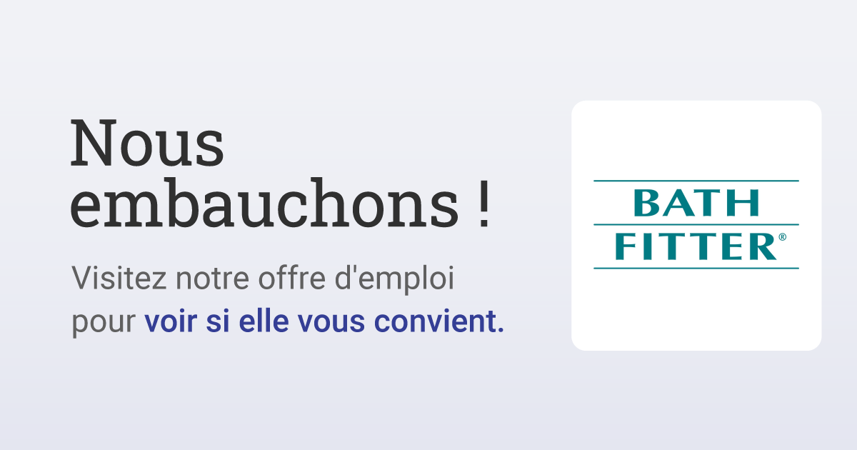 Bath Fitter Installer Job at Bath Fitter Saint John CareerBeacon